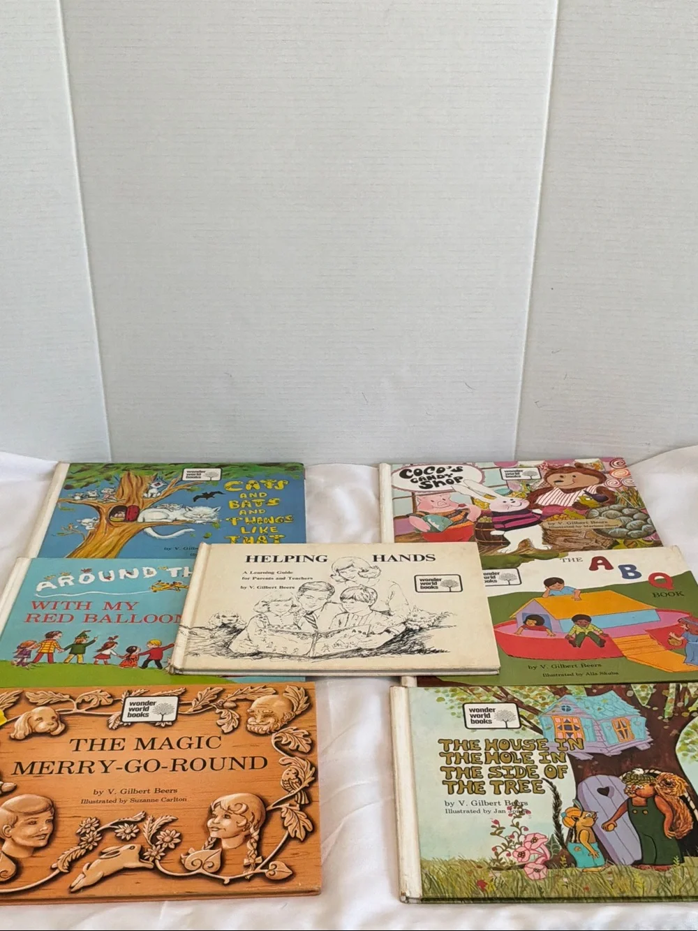 Vintage Children's Storybook Collection Wonder world by V. Gilbert Beers 7 books